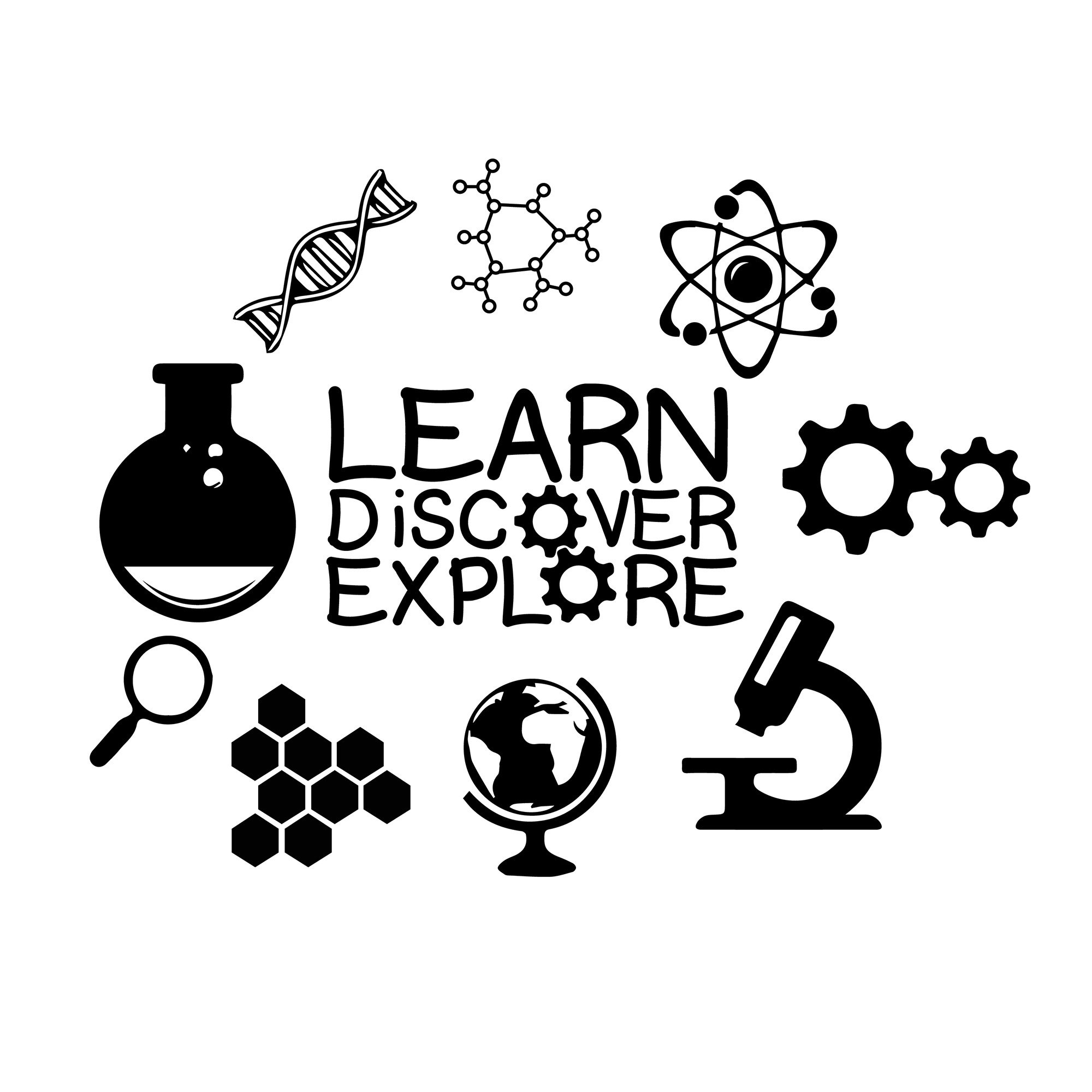 wklearnoct145 Wall Kriti Learn Discover Explore Vinyl Wall Sticker - Image 3