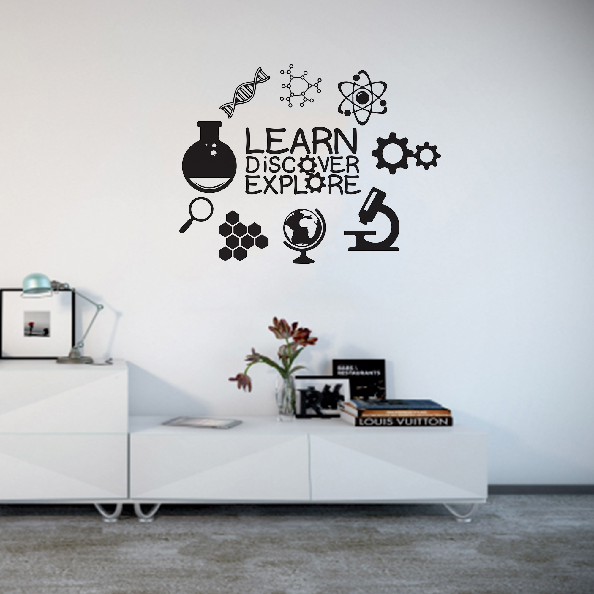 wklearnoct145 Wall Kriti Learn Discover Explore Vinyl Wall Sticker