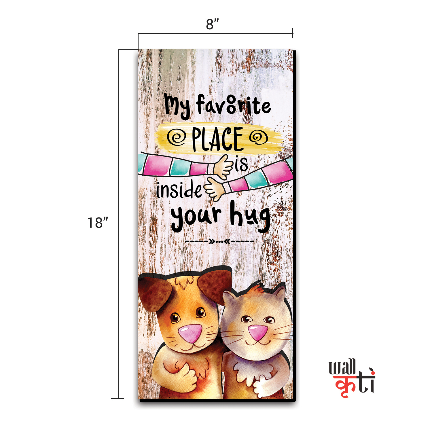 wkvp30 My Favorite Place Vertical Wall Sign/Wall Painting - Image 2