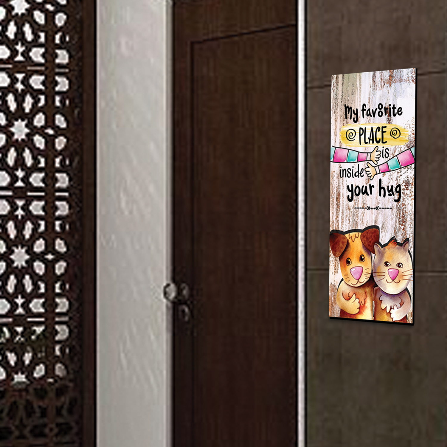 wkvp30 My Favorite Place Vertical Wall Sign/Wall Painting - Image 3