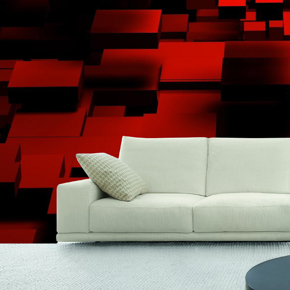 wkwall3d03 Red Bricks 3D Self Adhesive PVC Wallpaper