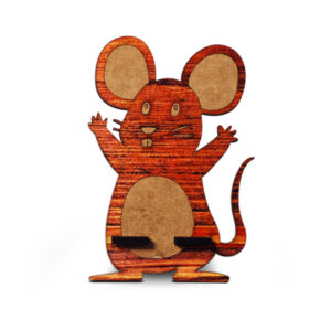 WKMS05 Beautiful Mouse Shape wooden mobile Stand