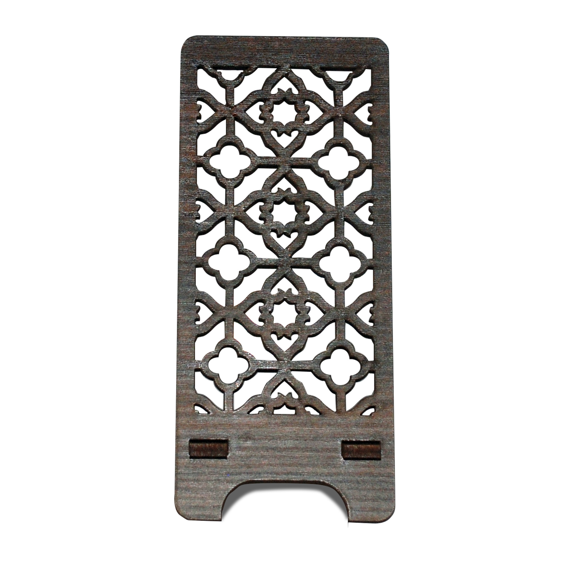WKMS02 Beautiful floral design wooden mobile Stand - Image 3