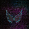wings white open neon