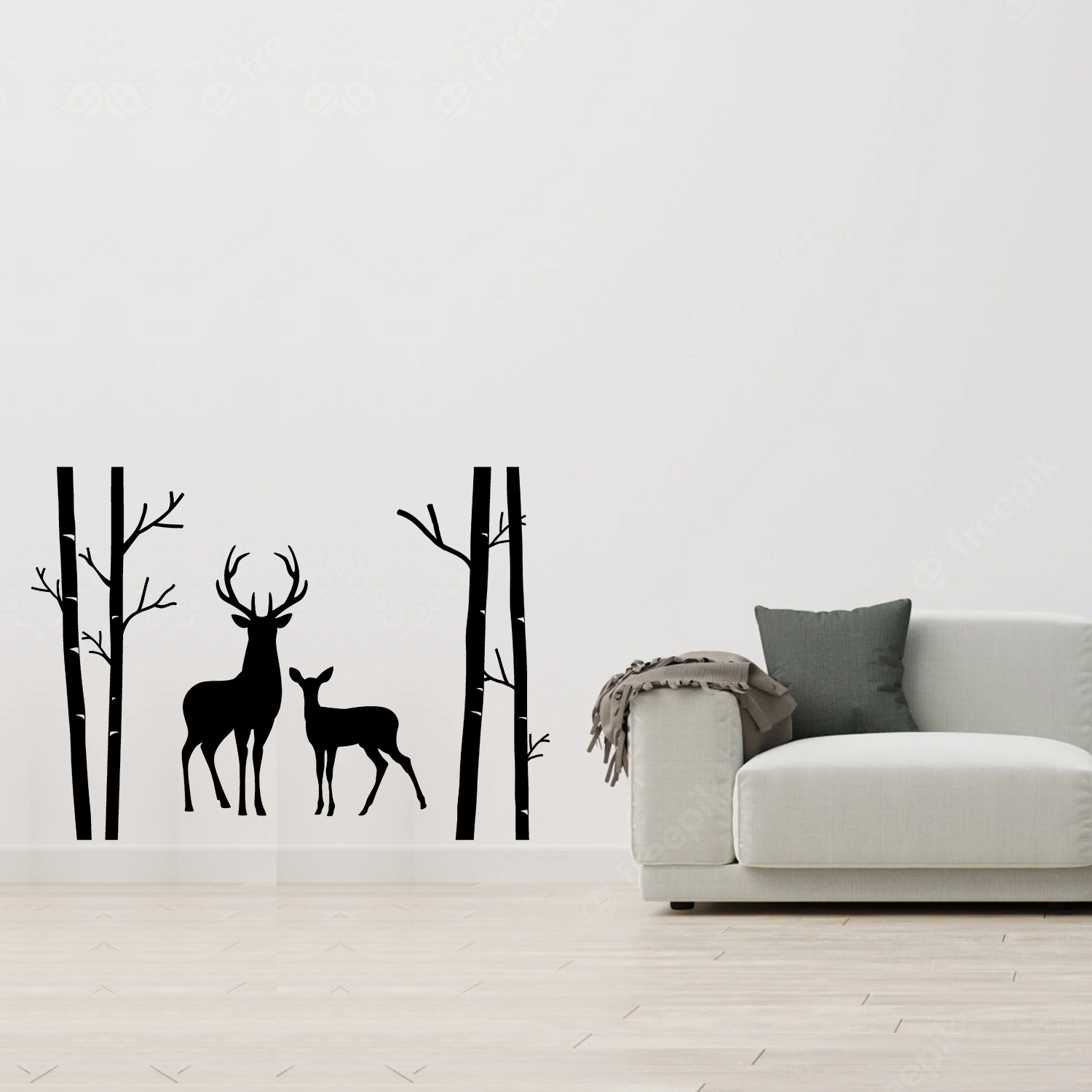 WKDEC202258-1 Wall Kriti Deer Decal