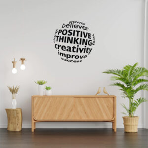 WKDEC202290 Wall Kriti Positive Thinking Sticker