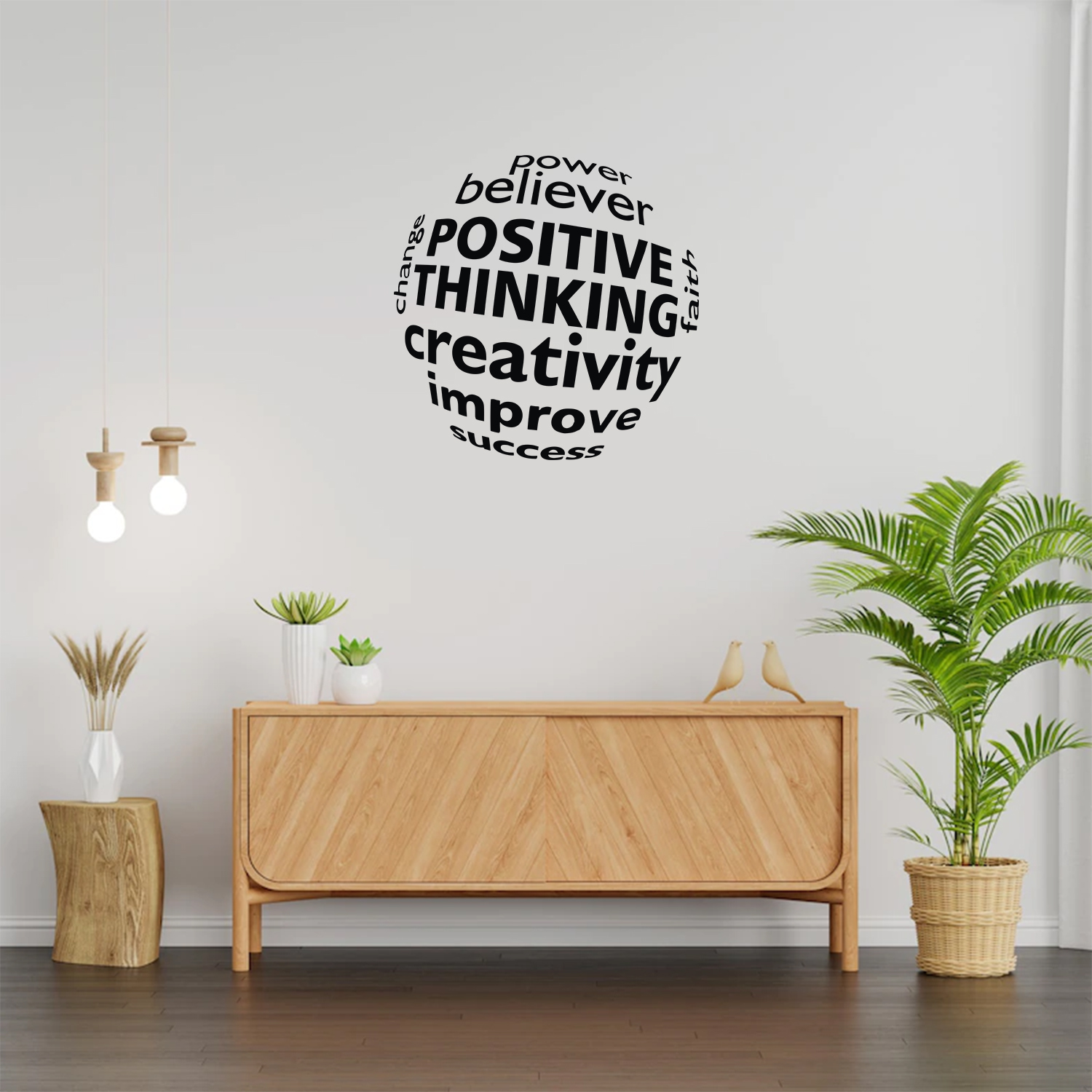 WKDEC202290 Wall Kriti Positive Thinking Sticker
