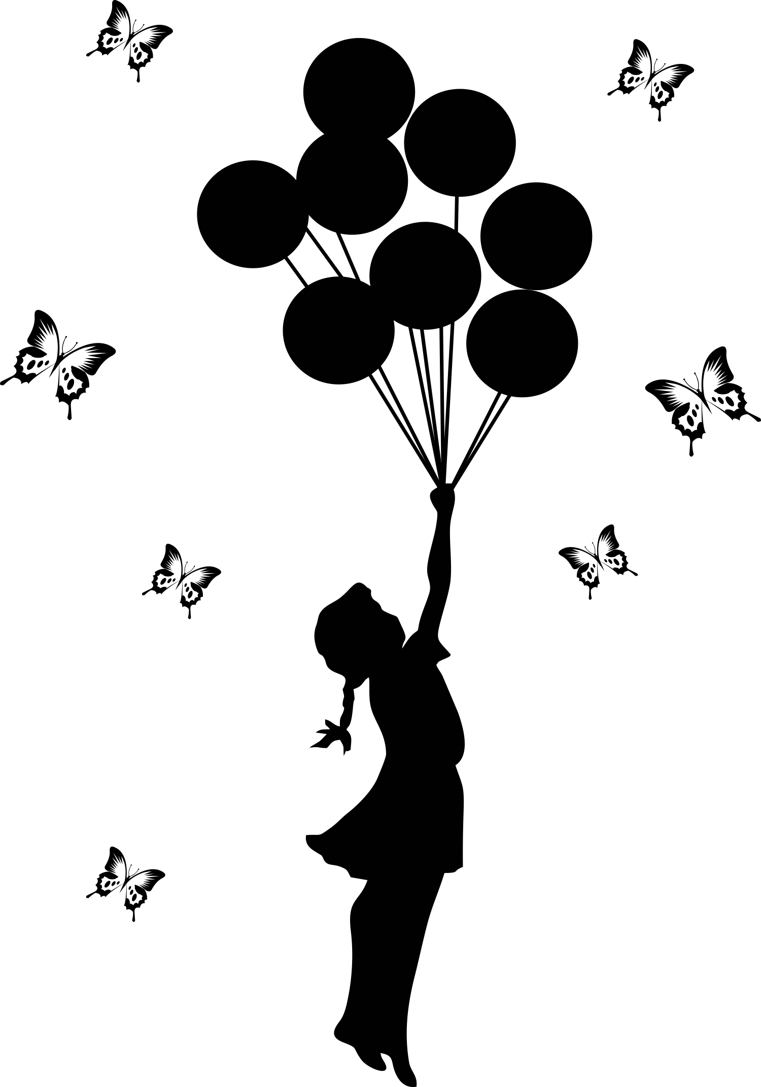 WKDEC2022119 Wall Kriti Wall Sticker Balloon Girl - Image 3