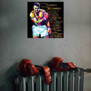 WKVFDEC2022066 muhammad ali Vertical Wall Sign/Wall Painting