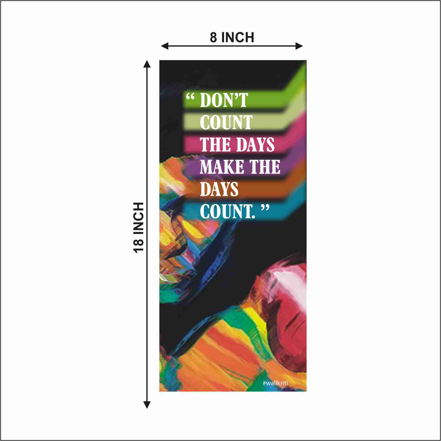 WKVFDEC2022067 muhammad ali Vertical Wall Sign/Wall Painting - Image 2